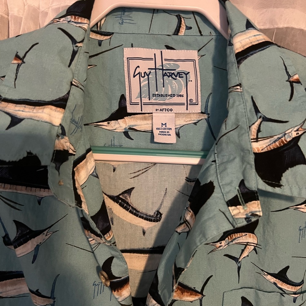 Guy Harvey Marlin/Sailfish Button Down Shirt - image 4